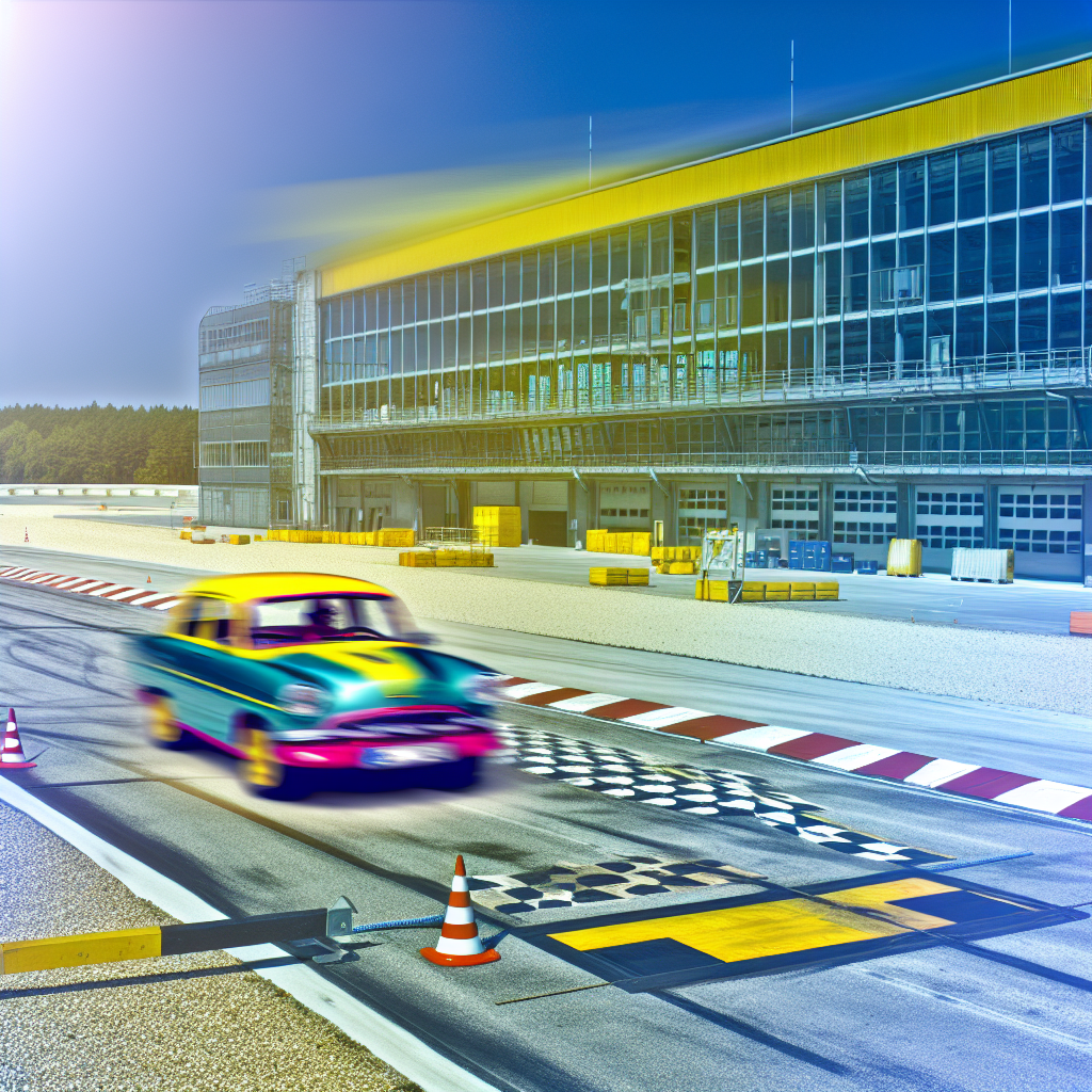 Image of the ADAC Safety Center showcasing its facilities and track