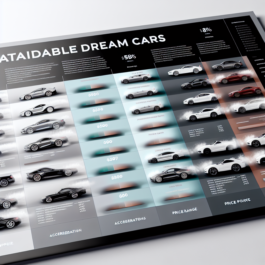 Refreshed Comparison Table of Attainable Dream Cars