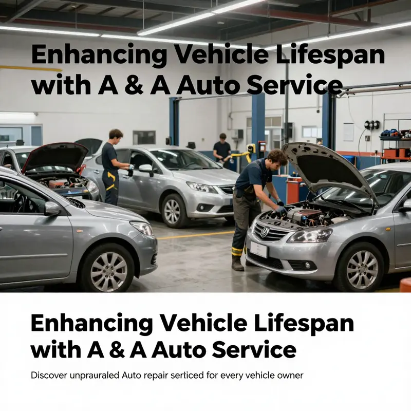 A busy auto service center with various vehicles and mechanics assisting customers.