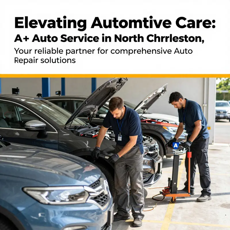 A+ Auto Service busy with customers and technicians, signaling professionalism and the range of automotive services offered.
