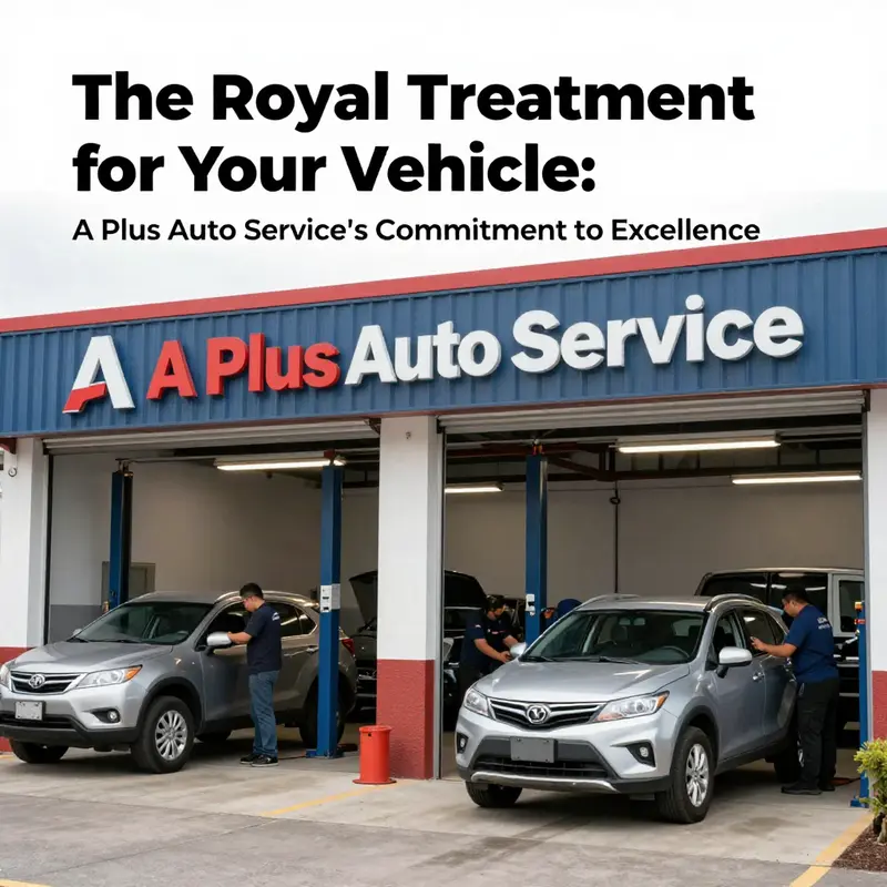 An inviting view of A Plus Auto Service, demonstrating their commitment to high-quality vehicle care.