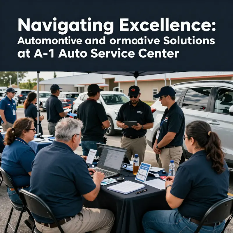 Technicians at A-1 Auto Service Center provide expert automotive repairs in a well-equipped workshop.
