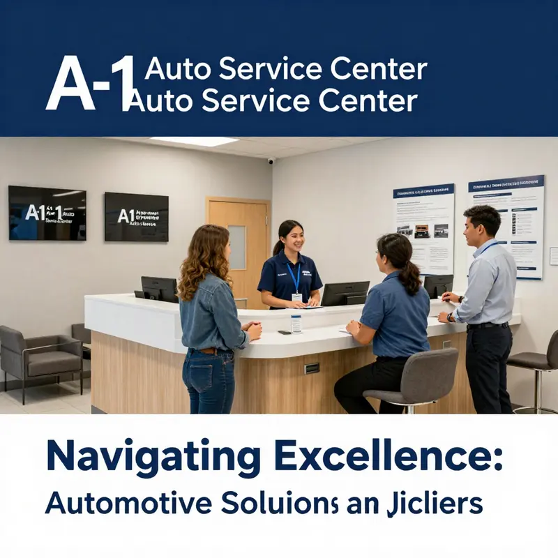 Technicians at A-1 Auto Service Center provide expert automotive repairs in a well-equipped workshop.
