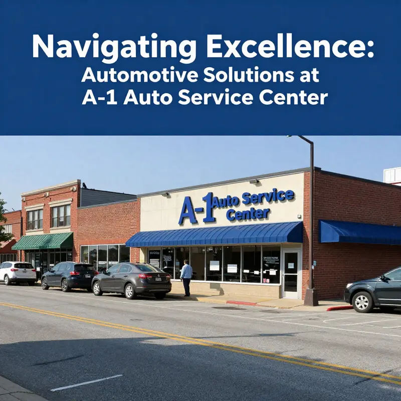Technicians at A-1 Auto Service Center provide expert automotive repairs in a well-equipped workshop.