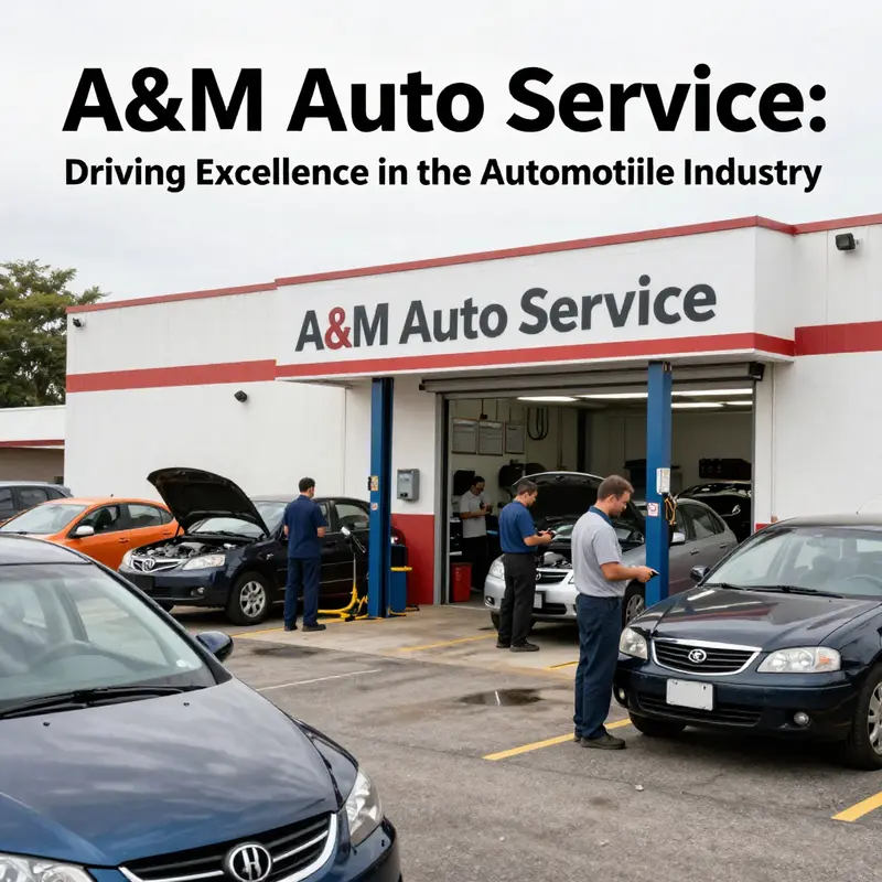 A welcoming auto service center showcasing vehicles and technicians in action.