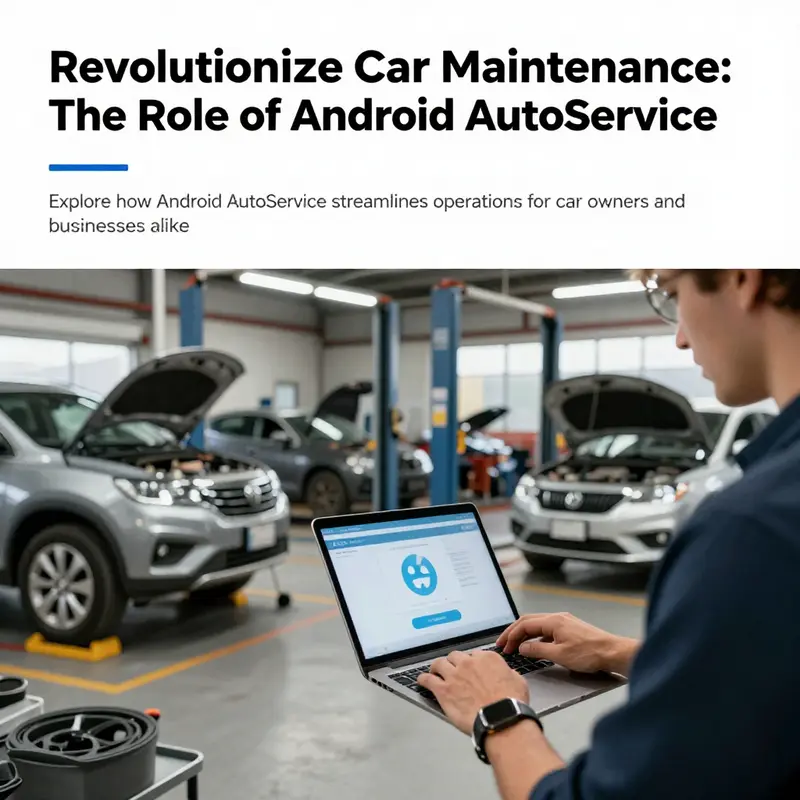 An image of an auto repair shop with technicians servicing various vehicles, highlighting the importance of efficient maintenance.