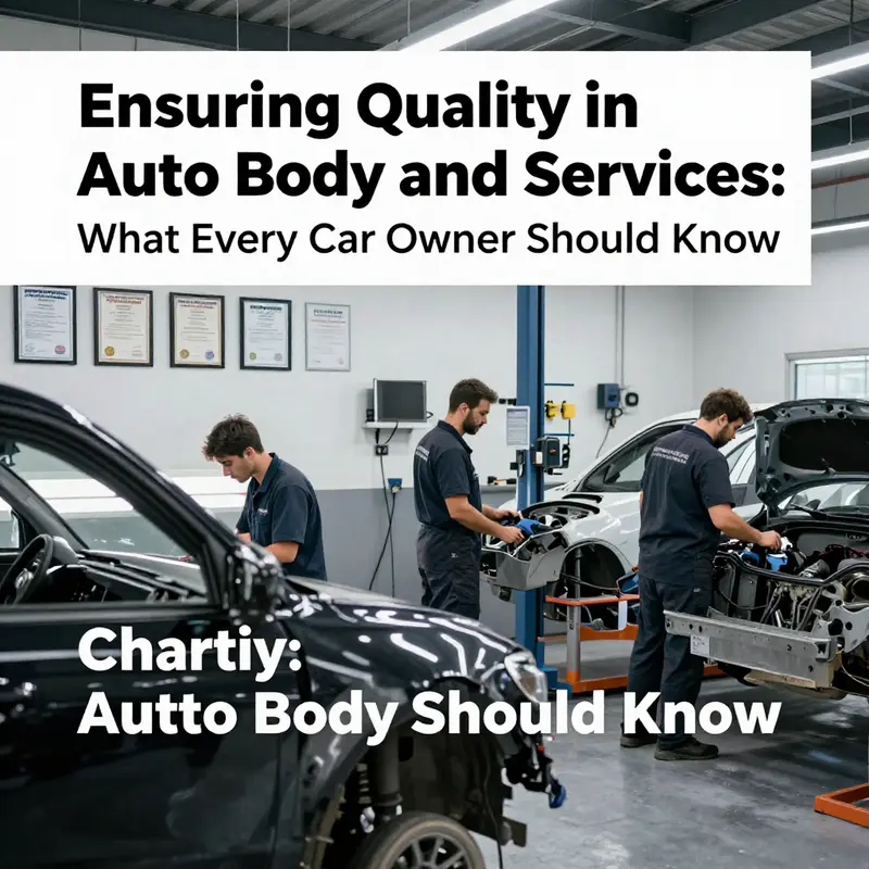 A certified auto body shop emphasizing the importance of qualifications and standards for automotive services.