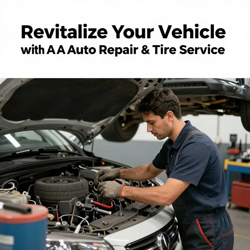 Mechanics at A & A Auto Repair performing routine maintenance and repairs.