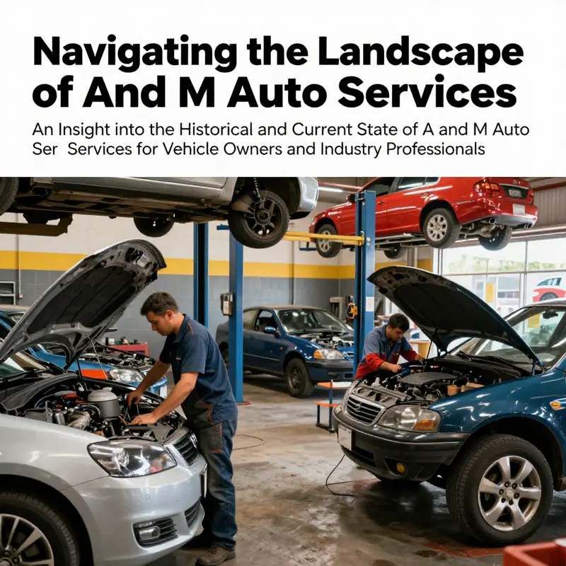 A dynamic automotive workshop scene, illustrating the essence of the services provided by A and M Auto Services.