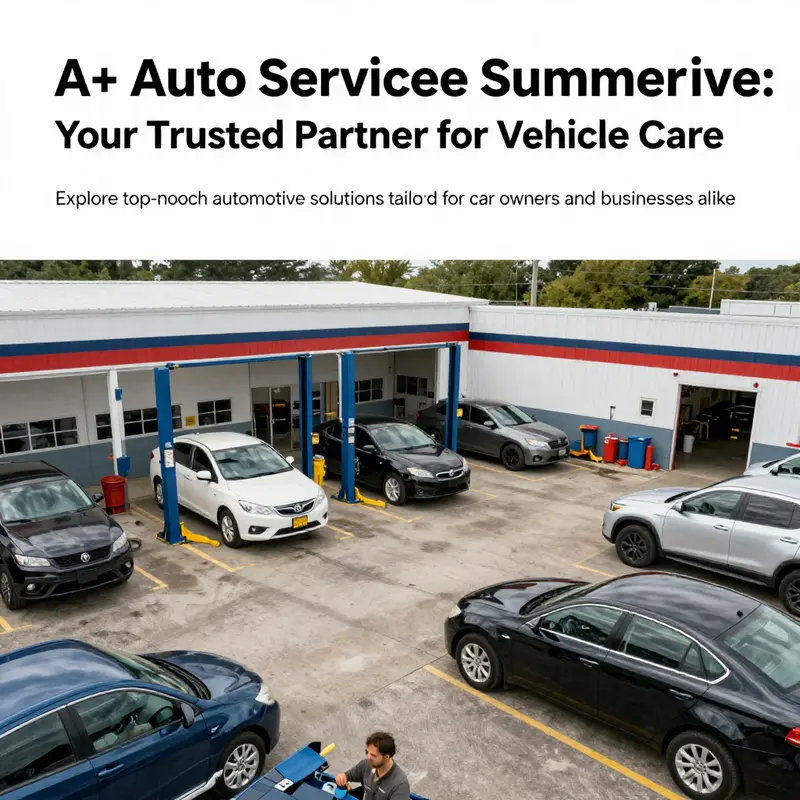 A dynamic scene of the A+ Auto Service workshop, illustrating the team's dedication to vehicle care.