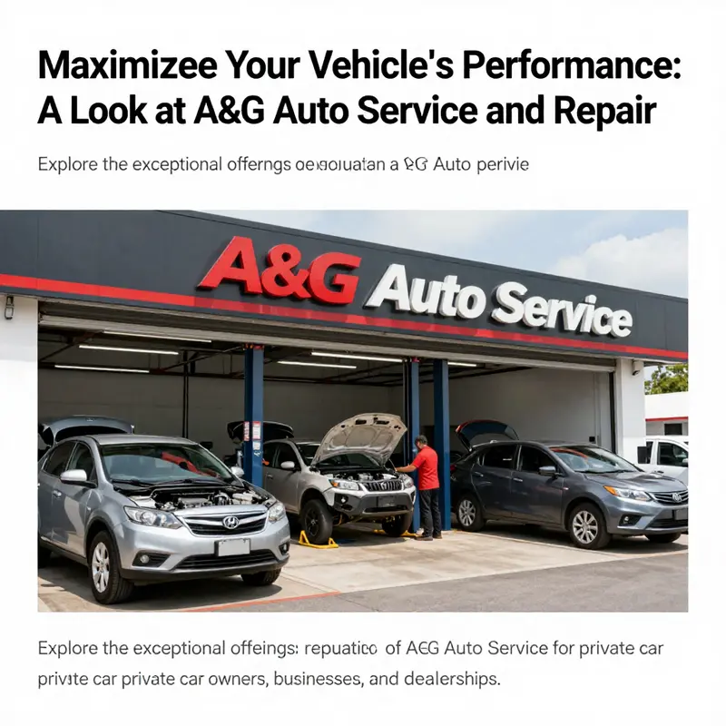 An overview image of A&G Auto Service and Repair showing the bustling service area and customer interaction.