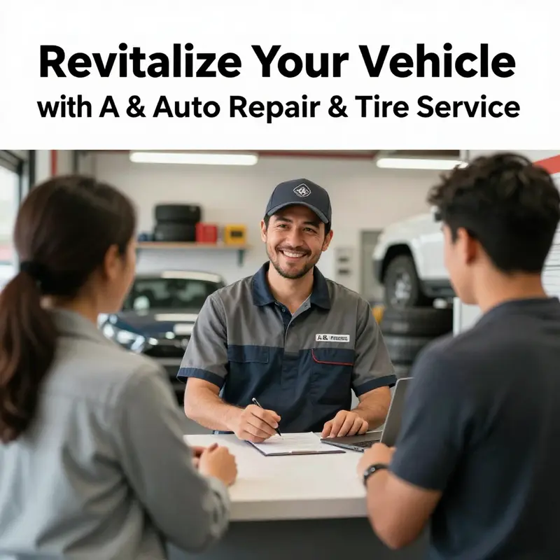 Mechanics at A & A Auto Repair performing routine maintenance and repairs.