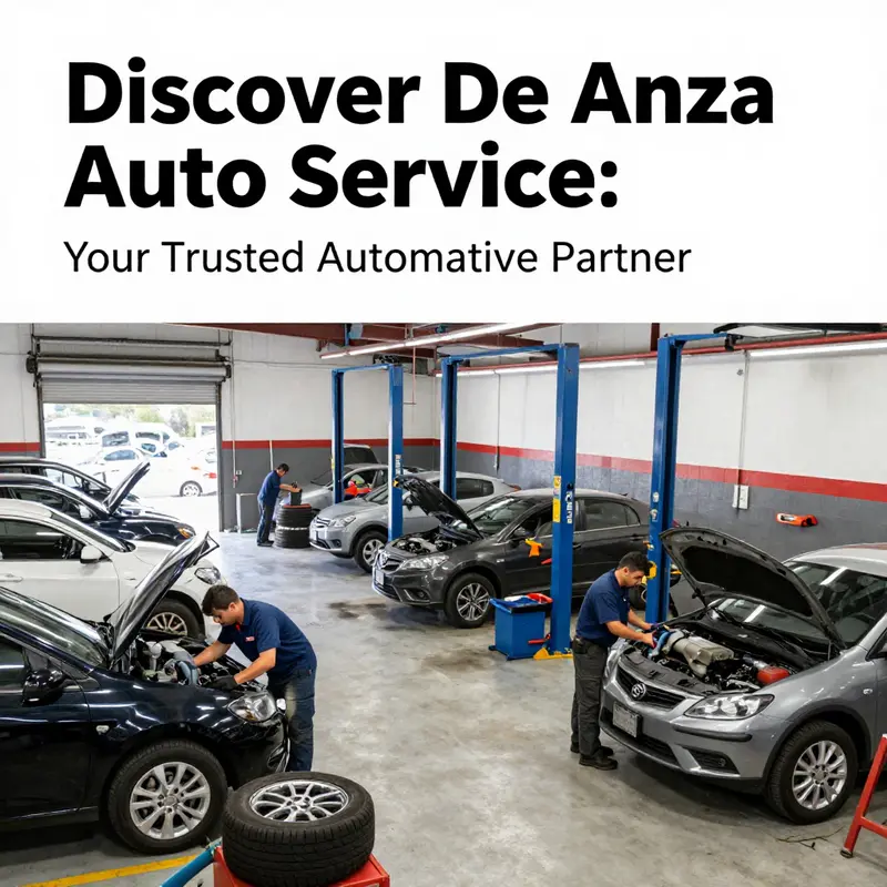 Technicians at De Anza Auto Service providing a range of automotive services.