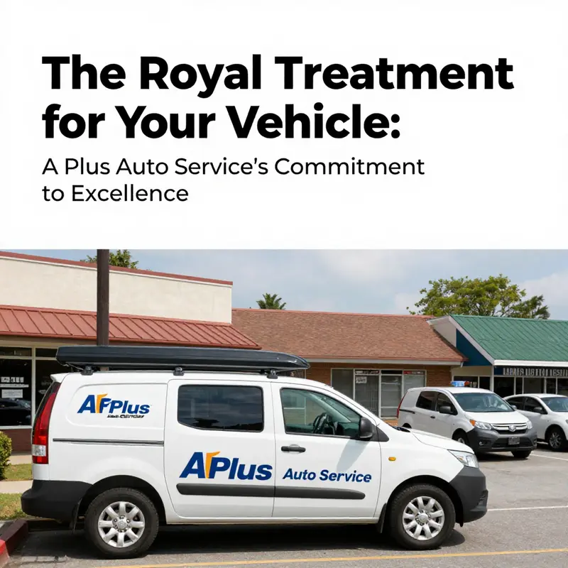 An inviting view of A Plus Auto Service, demonstrating their commitment to high-quality vehicle care.