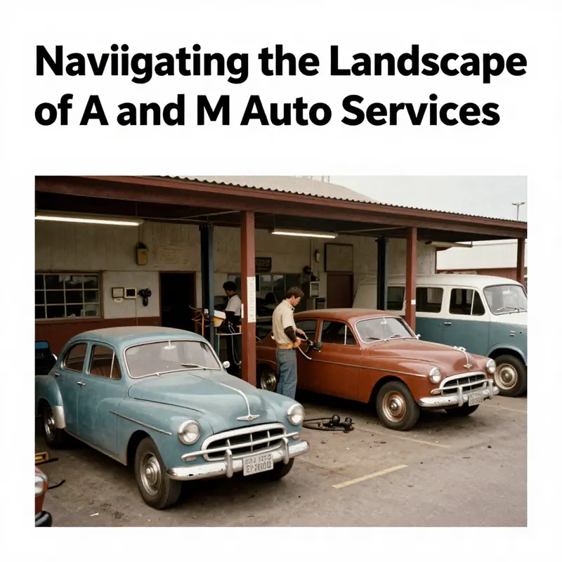 A glimpse into various A and M Auto Services locations and their service offerings.