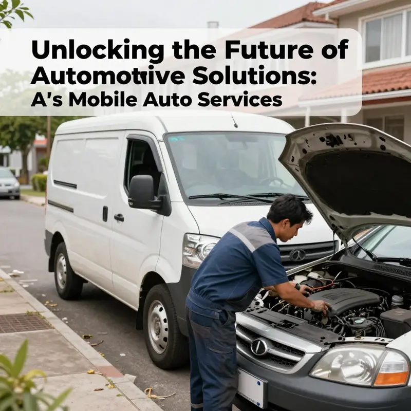 A’s Mobile Auto Services provide on-site automotive repair, showcasing convenience for car owners.