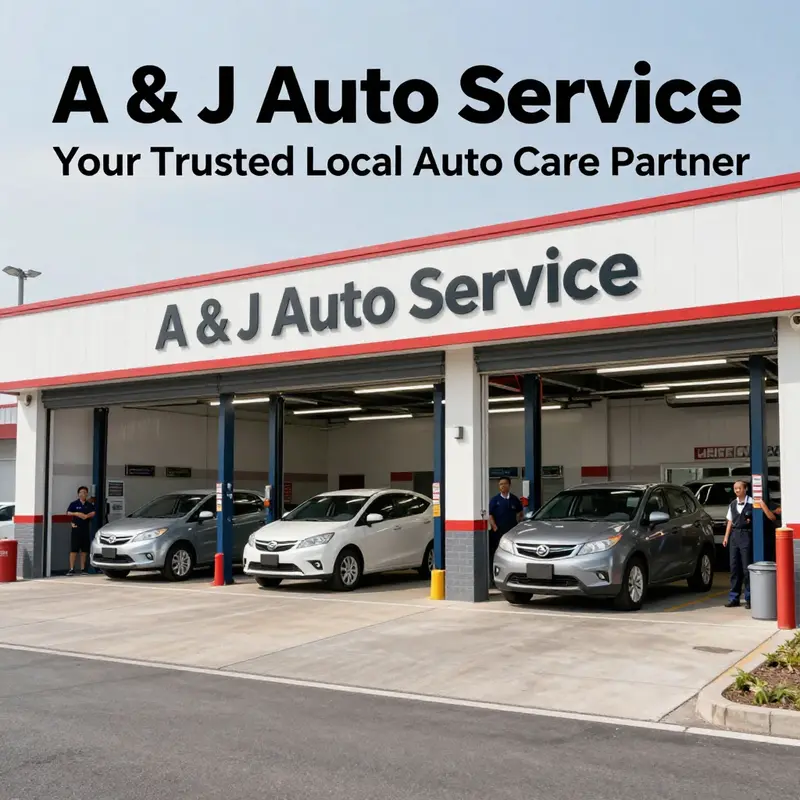 The inviting facade of A & J Auto Service, emphasizing professionalism and quality care.
