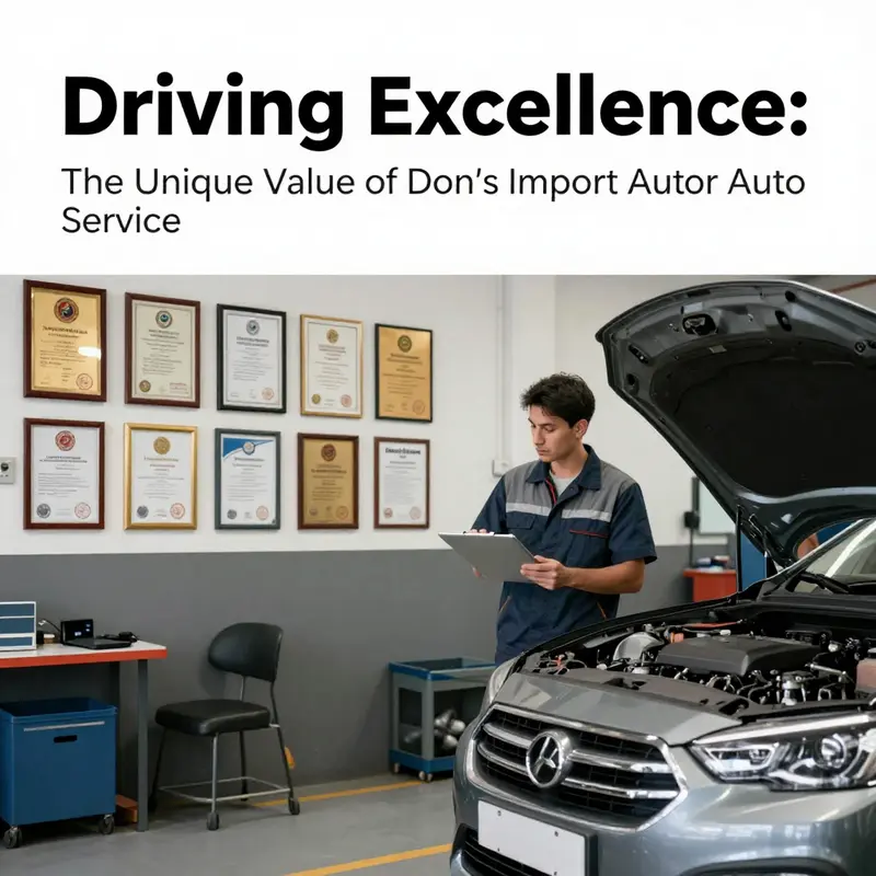 Certified mechanics at Don’s Import Auto Service ensure excellence in every vehicle service.