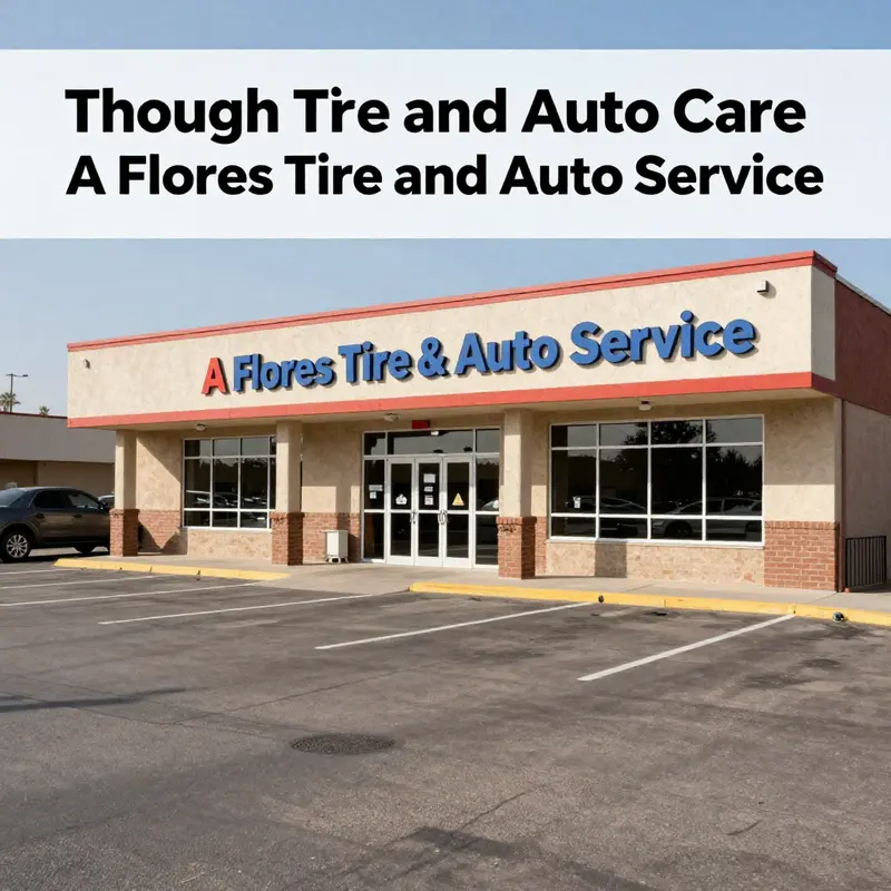 A technician installing a tire, exemplifying the expert services at A Flores Tire and Auto Service.