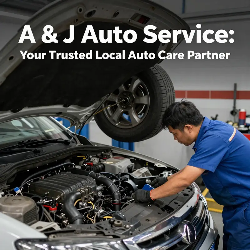 The inviting facade of A & J Auto Service, emphasizing professionalism and quality care.