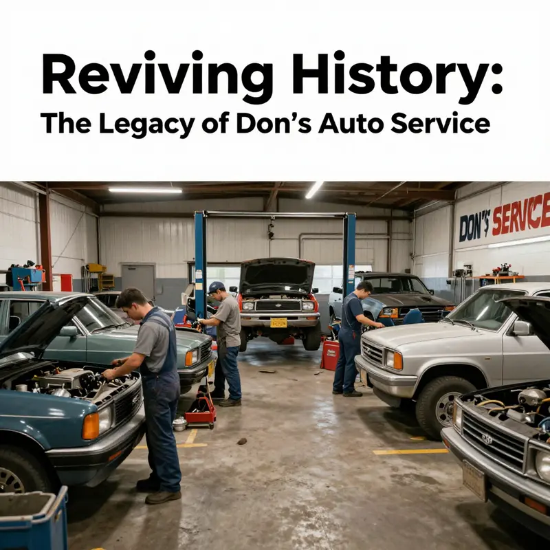The original storefront of Don’s Auto Service, a testament to its history and community impact in Hurricane, Utah.