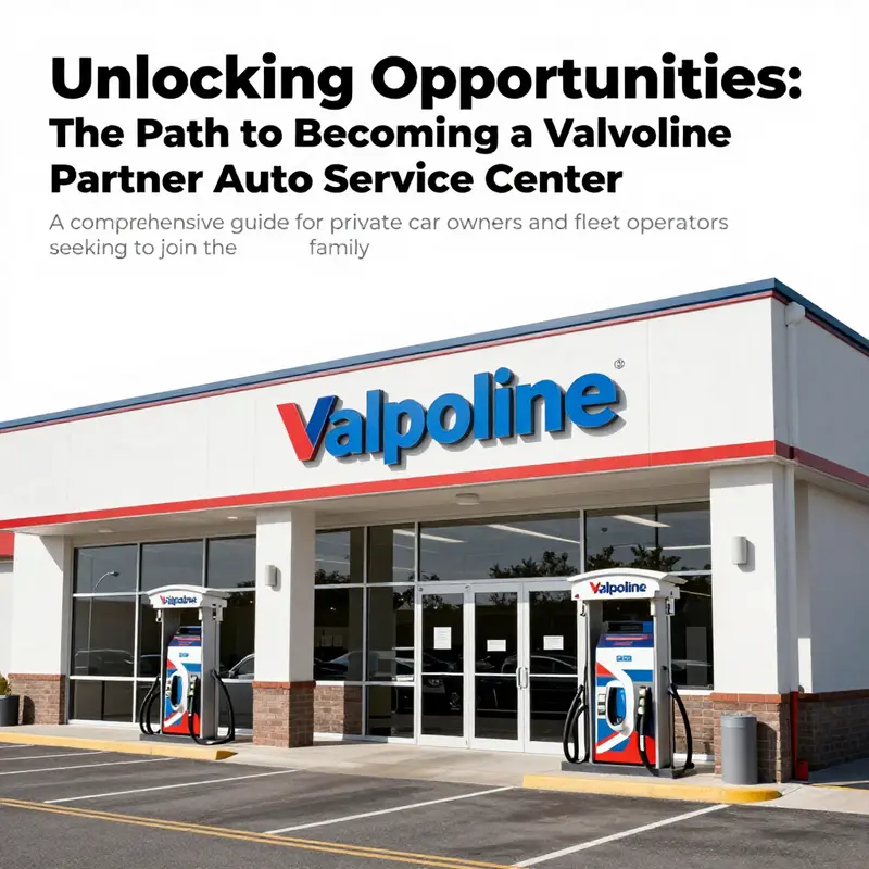 Exterior view of a modern Valvoline service center with bright signage and a welcoming atmosphere.