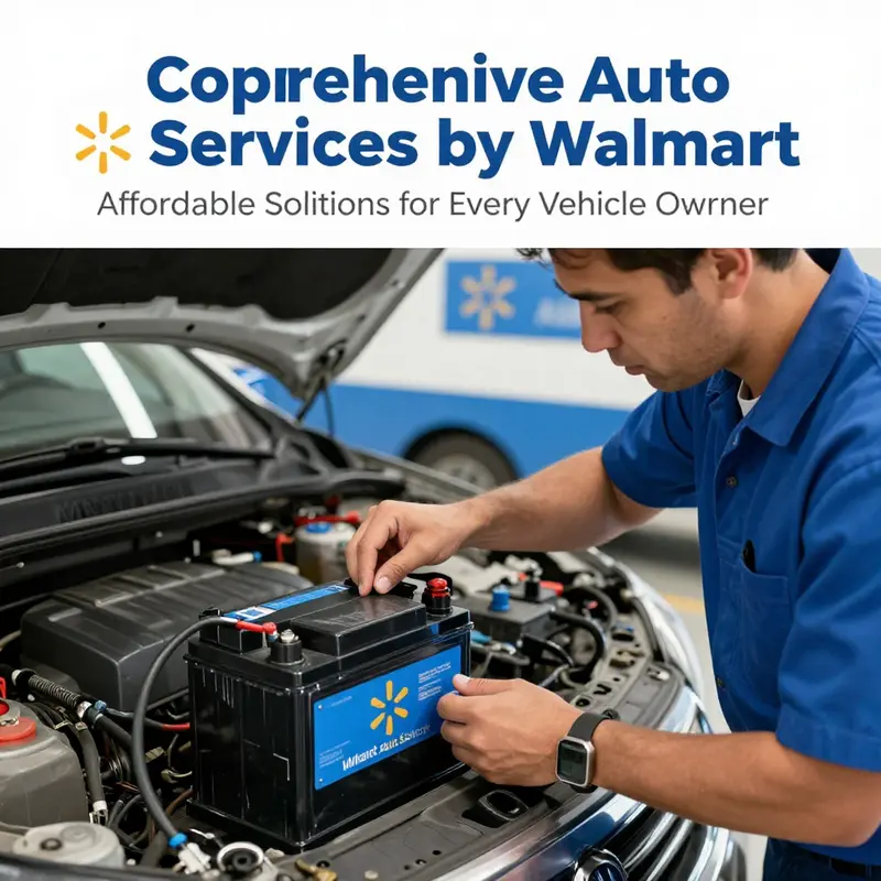 Walmart’s Auto Care Center offering efficient oil change services with certified technicians.