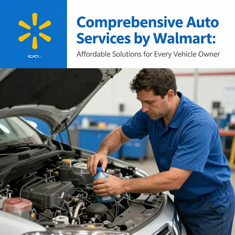 Walmart’s Auto Care Center offering efficient oil change services with certified technicians.