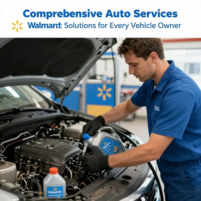 Walmart’s Auto Care Center offering efficient oil change services with certified technicians.
