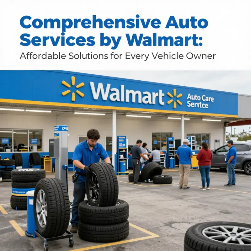 Walmart’s Auto Care Center offering efficient oil change services with certified technicians.