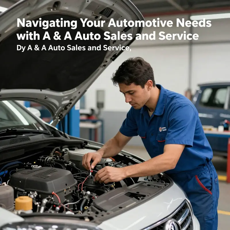 Exterior view of A & A Auto Sales and Service, highlighting a selection of quality used vehicles.