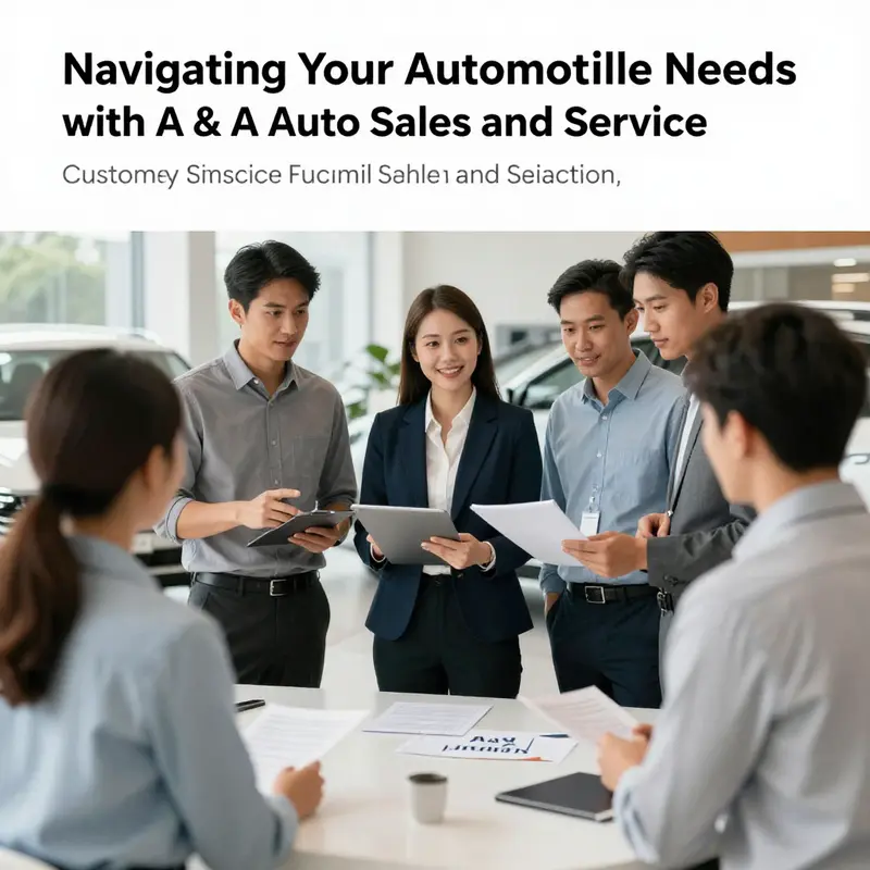Exterior view of A & A Auto Sales and Service, highlighting a selection of quality used vehicles.