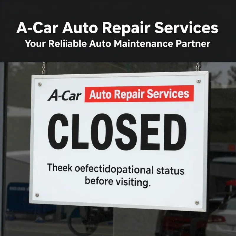 An exterior view of A-Car Auto Repair Services, reflecting the professional image of the business.
