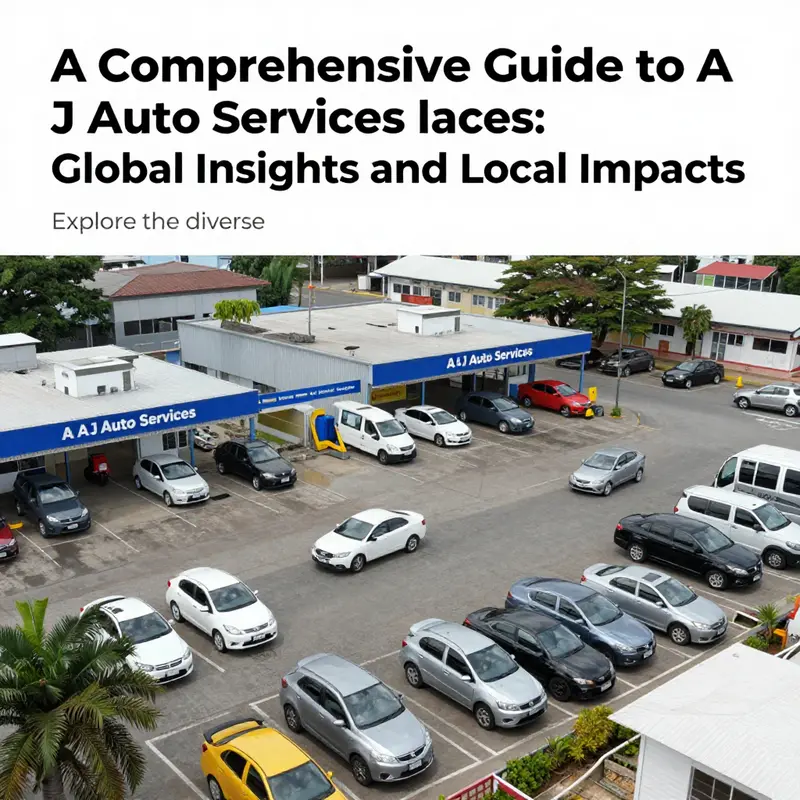 A montage of A J Auto Services from different regions emphasizing their quality and variances.