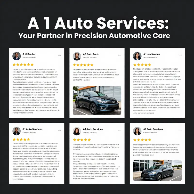 A bustling A 1 Auto Services center showcasing professionalism and skill.