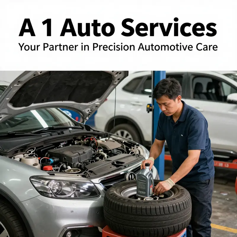 A bustling A 1 Auto Services center showcasing professionalism and skill.