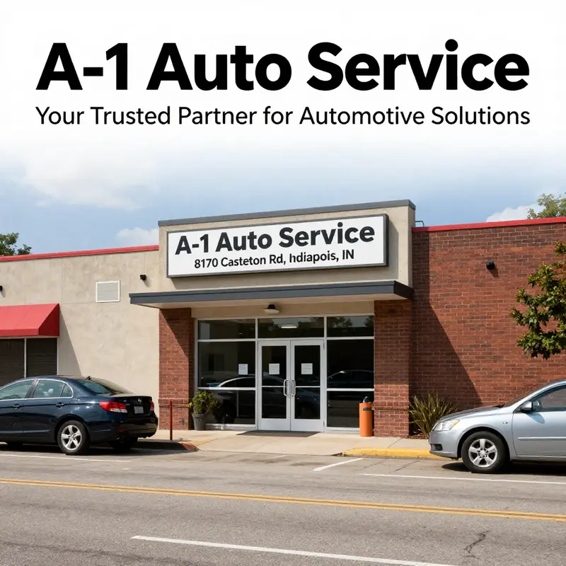 The welcoming entrance of A-1 Auto Service in Indianapolis, providing a convenient stop for all your automotive needs.