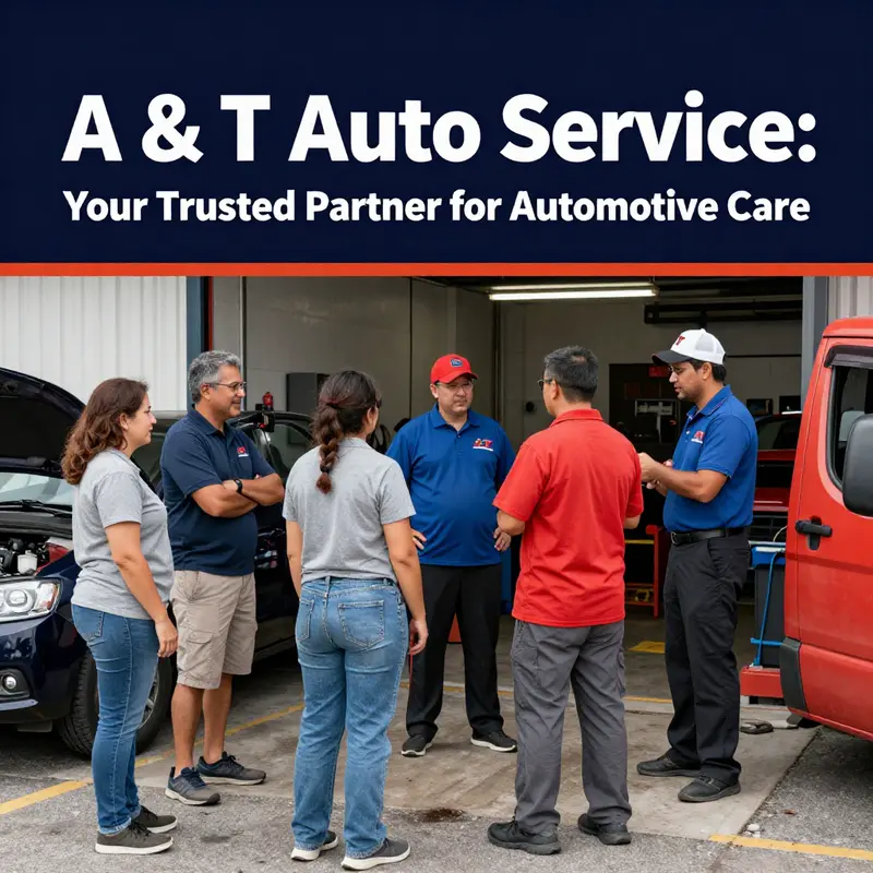 A & T Auto Service facility exuding professionalism and readiness to serve customers.