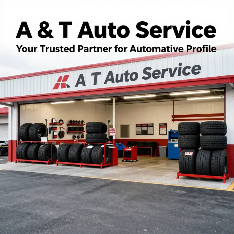 A & T Auto Service facility exuding professionalism and readiness to serve customers.