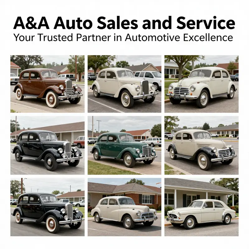 The evolution of A&A Auto Sales & Service from a small repair shop to a reputable used car dealership.