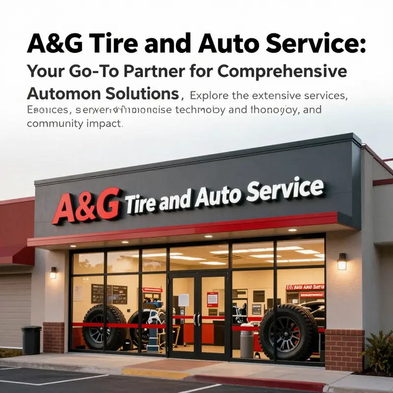 The storefront of A&G Tire and Auto Service, depicting a modern and inviting appearance.