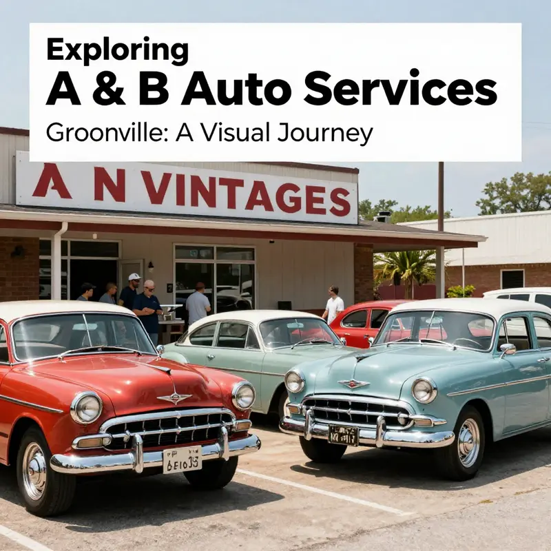 Local automotive services in Greenville showcasing A N B Vintage Auto and B&J Auto Repair.