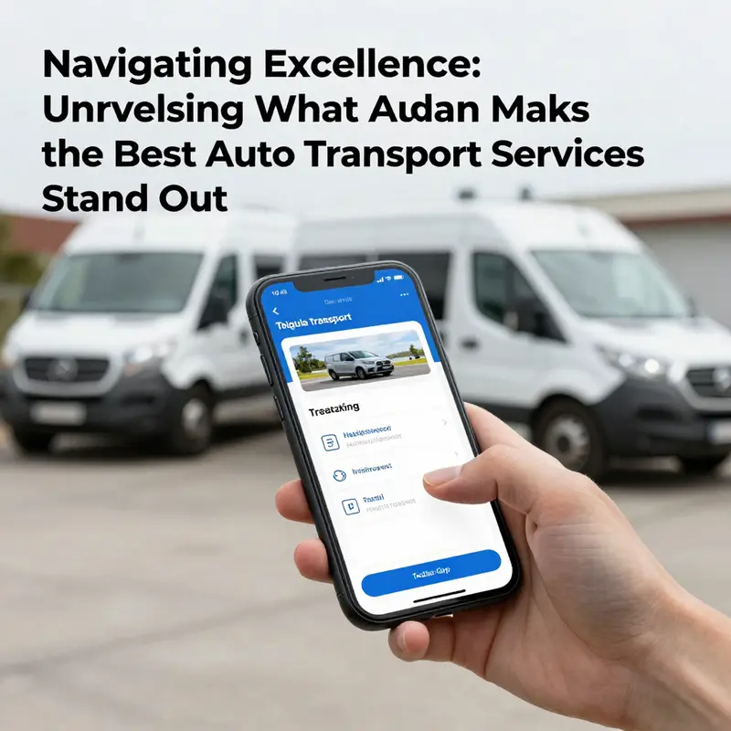 A user-friendly app for vehicle transport showcases the benefits of unmatched transparency and digital integration.