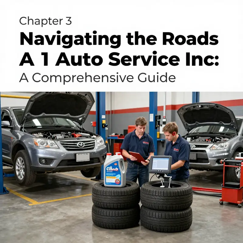 An active scene at an automotive service shop that resembles A 1 Auto Service Inc.