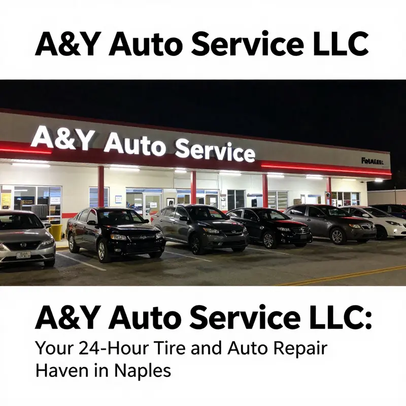 A view of A&Y Auto Service LLC’s exterior, highlighting their extensive services and commitment to customer care.