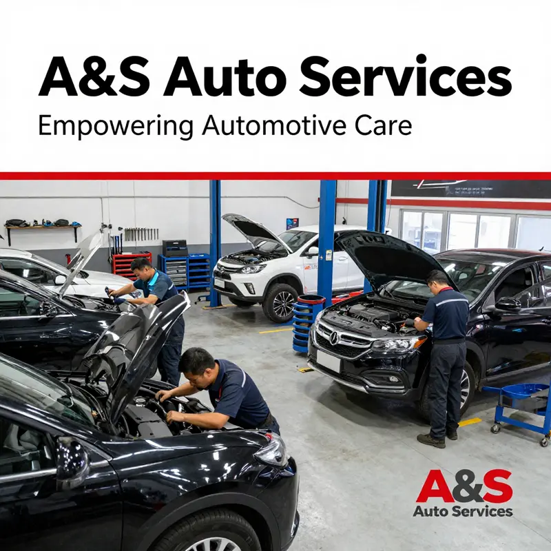 A&S Auto Services workshop showcasing expert technicians at work.
