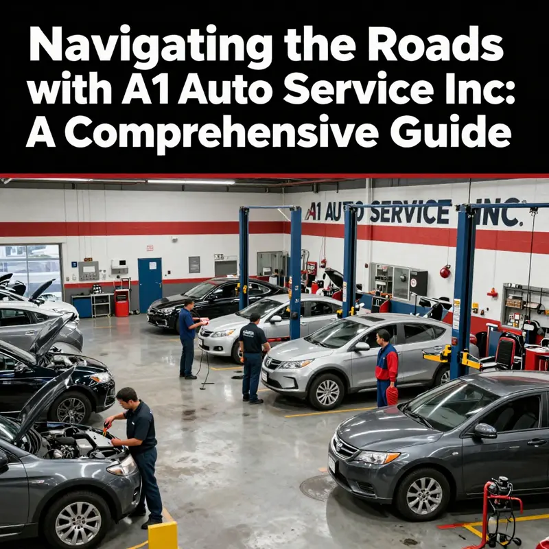 A busy automotive service center showing staff and vehicles in operation.