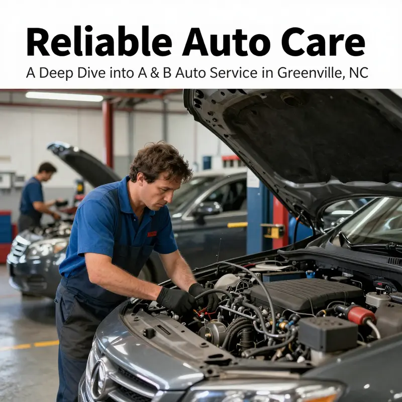 Technicians providing automotive repair services, representing A & B Auto Service's dedication to quality care.
