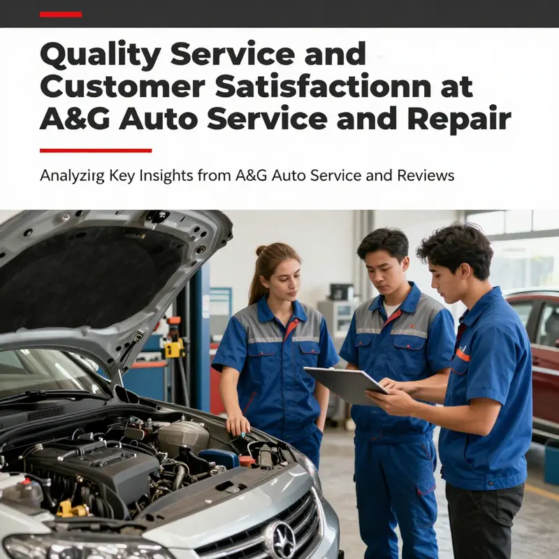 An auto repair shop showing mechanics interacting with customers, symbolizing quality service and customer engagement.