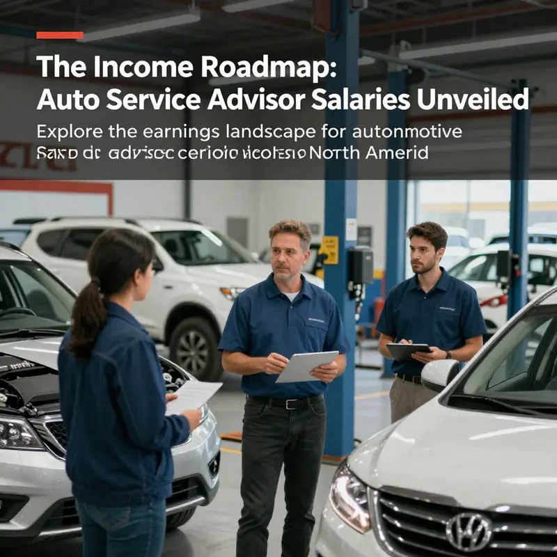 A cover image depicting auto service advisors assisting customers in various automotive service settings.